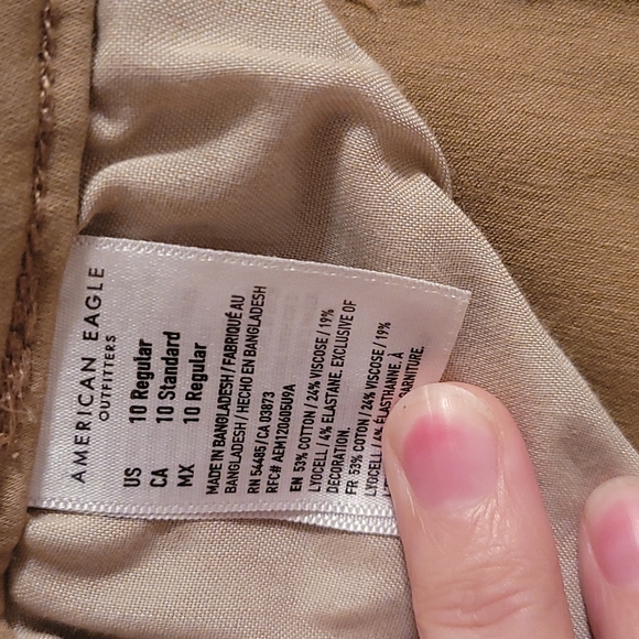 American Eagle Khaki Jeggings Size 10 - Picture 5 of 5